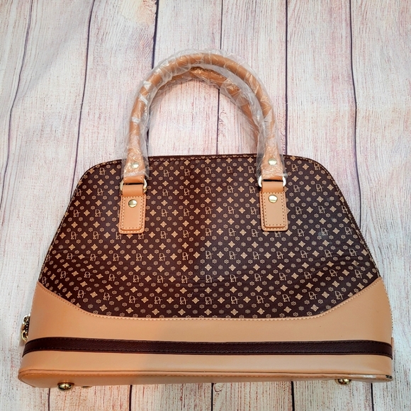 Davis &. Towne Signature Monogram Satchel